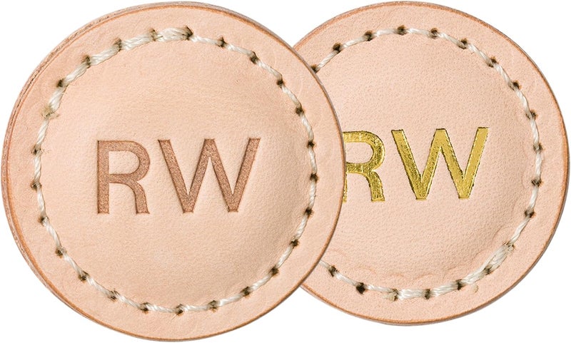 NORTHWIND Personalized Leather Golf Ball Markers (Set of 2) – Monogrammed Full Grain Genuine Leather, Debossed & Handmade in USA – Custom Golf Accessories, Unique Premium Gifts for Men, Dad & Golfers - Image 1